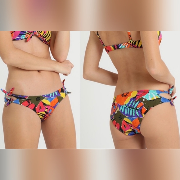 Polo Ralph Lauren Other - Polo Ralph Lauren Floral Multicolor Print Bikini Swimsuit Bottom Size S New